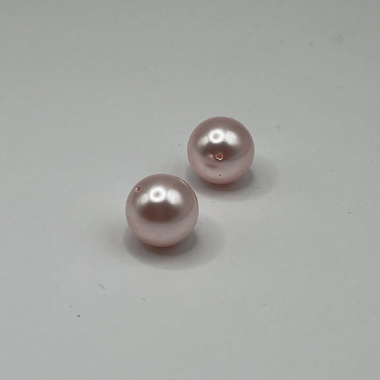 Swarovski 12MM Pearls - Rosaline (2pcs)