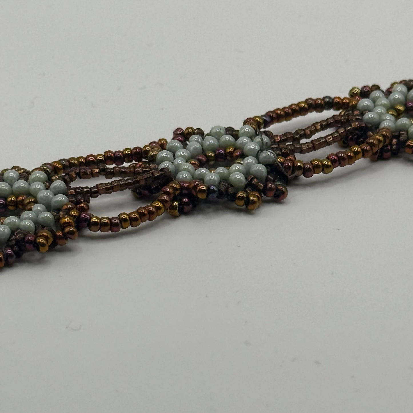 Daisy Bracelet - Copper and Green