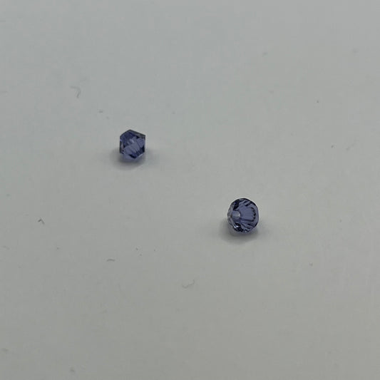 Swarovski 4MM Bicones - Tanzanite (12pcs)