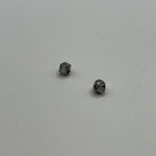 Swarovski 4MM Bicones - Crystal Metallic Silver 2X (12pcs)
