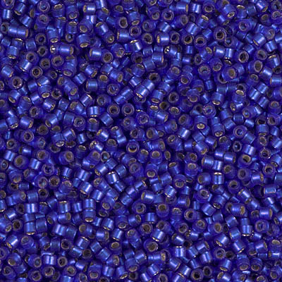 DB0696 - Semi-Matte Silver-Lined Cobalt Dyed - 11/0