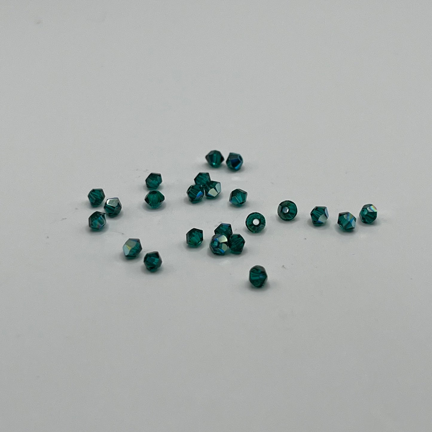 Swarovski 3MM Bicones - Emerald AB (24pcs)