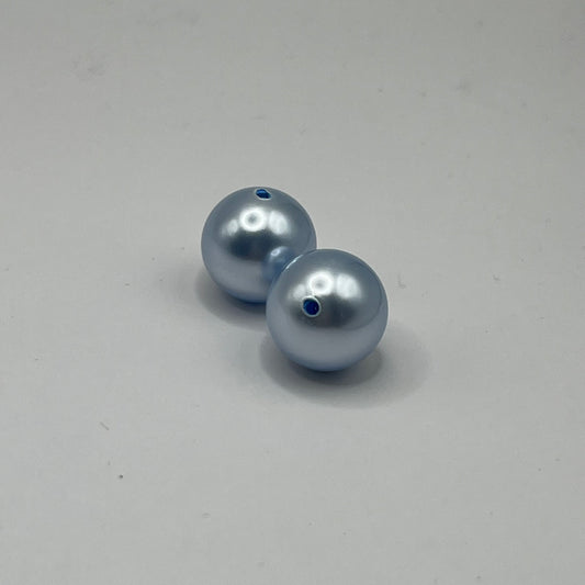 Swarovski 14MM Pearls - Light Blue (2pcs)