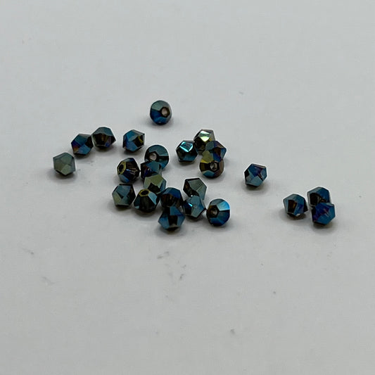 Swarovski 3MM Bicones - Crystal Iridescent Green AB2X (24pcs)