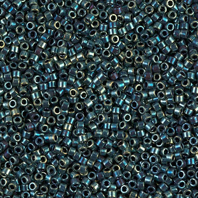 DB1006 - Blue / Green / Gold Iris - 11/0