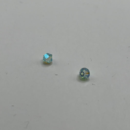 Swarovski 4MM Bicones - Chrysolite AB2X (12pcs)