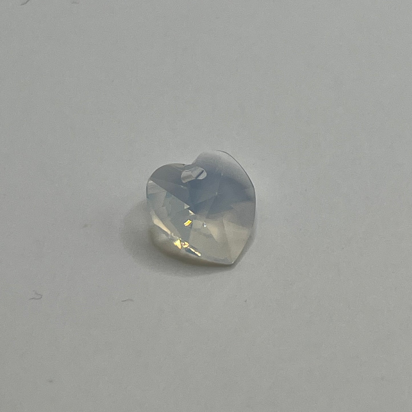 Swarovski 10MM Heart Pendant A6228 - White Opal  (4pcs)