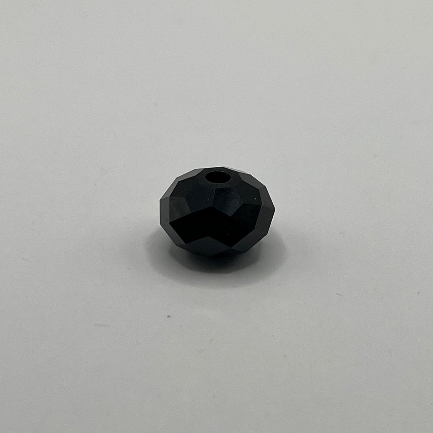 Swarovski 20MM Faceted Donut - Jet