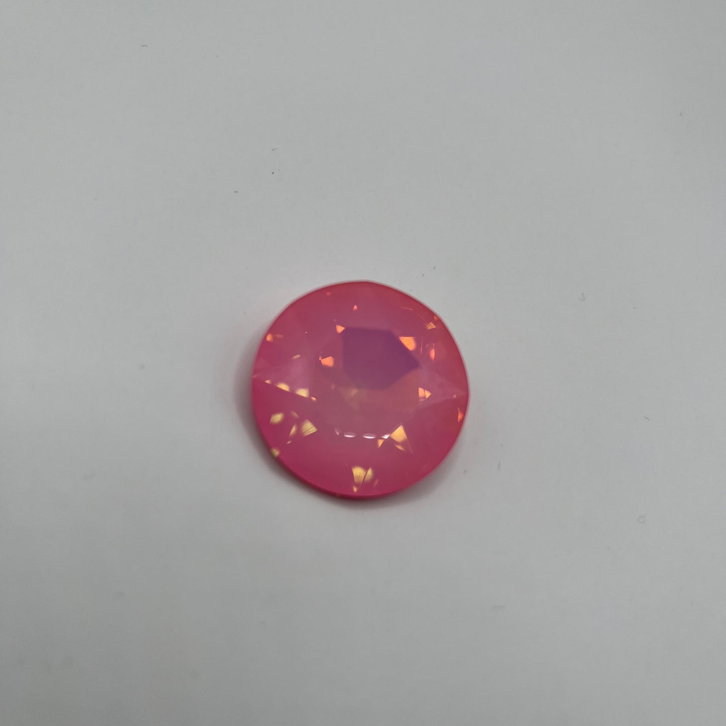 Swarovski 27MM Crystal White Opal Ultra Pink Coral AB