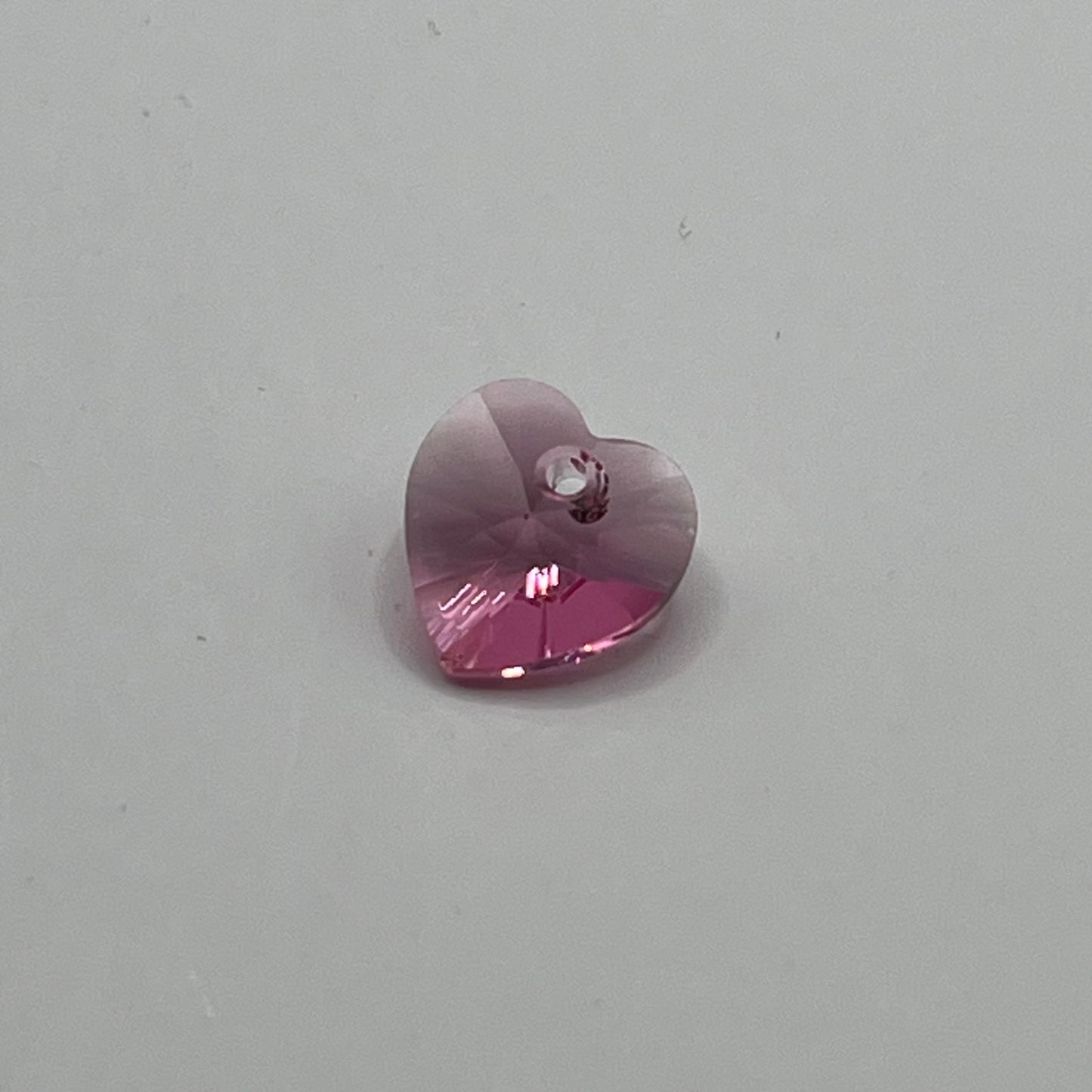Swarovski 10MM Heart Pendant A6228 - Rose (4pcs)