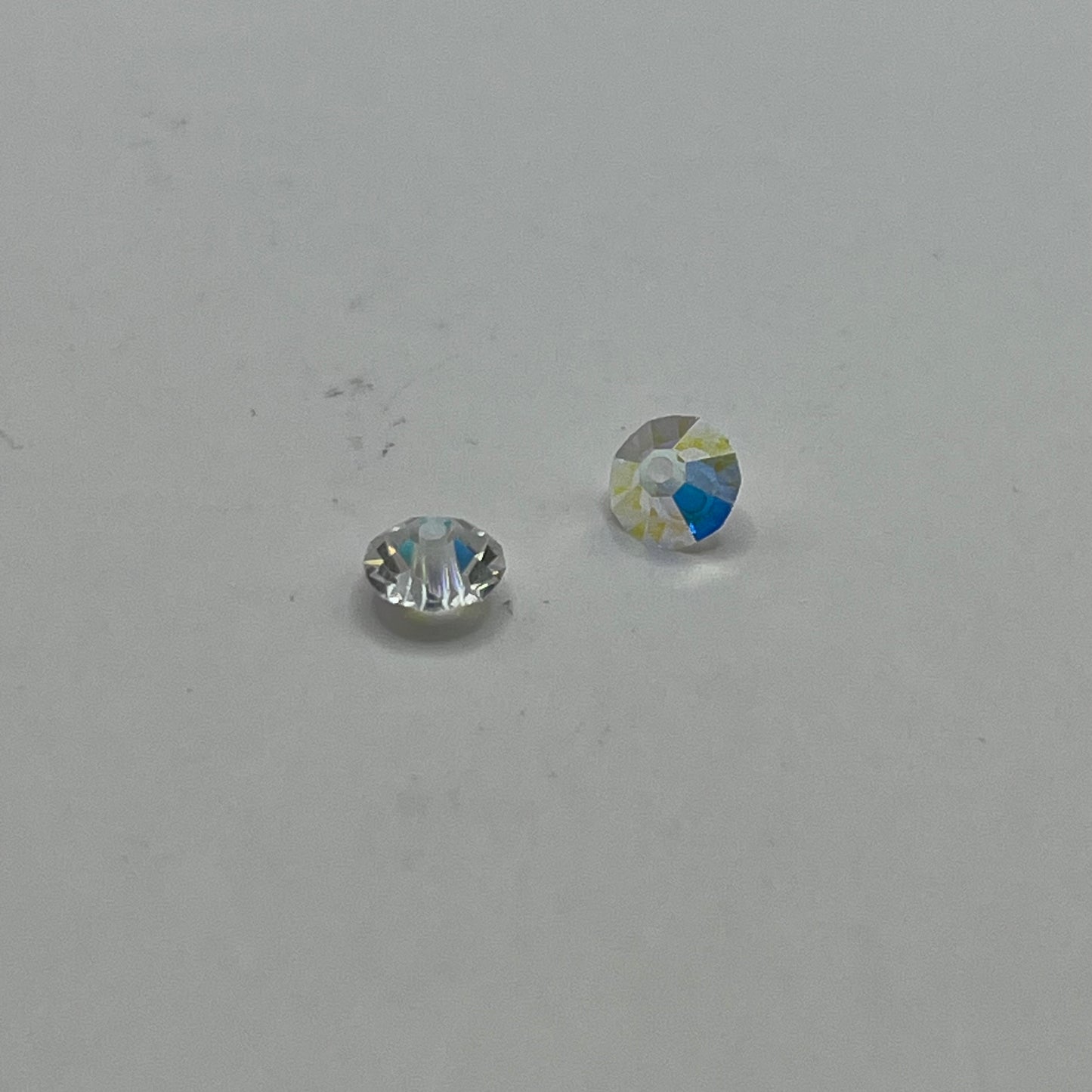 Swarovski 6MM Flat Bicones - Crystal AB (12pcs)