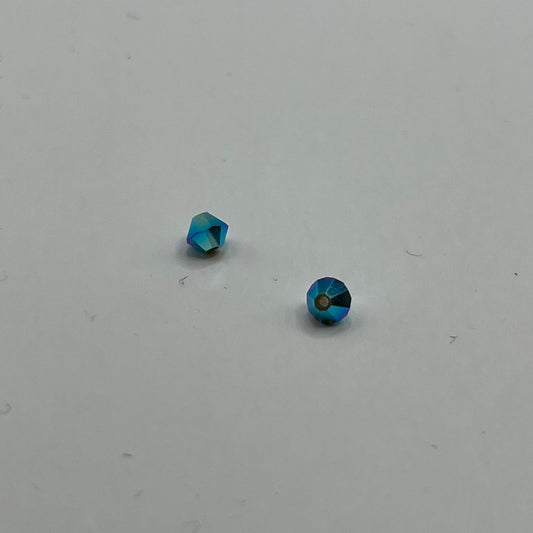 Swarovski 4MM Bicones - Palace Green Opal AB2X (12pcs)