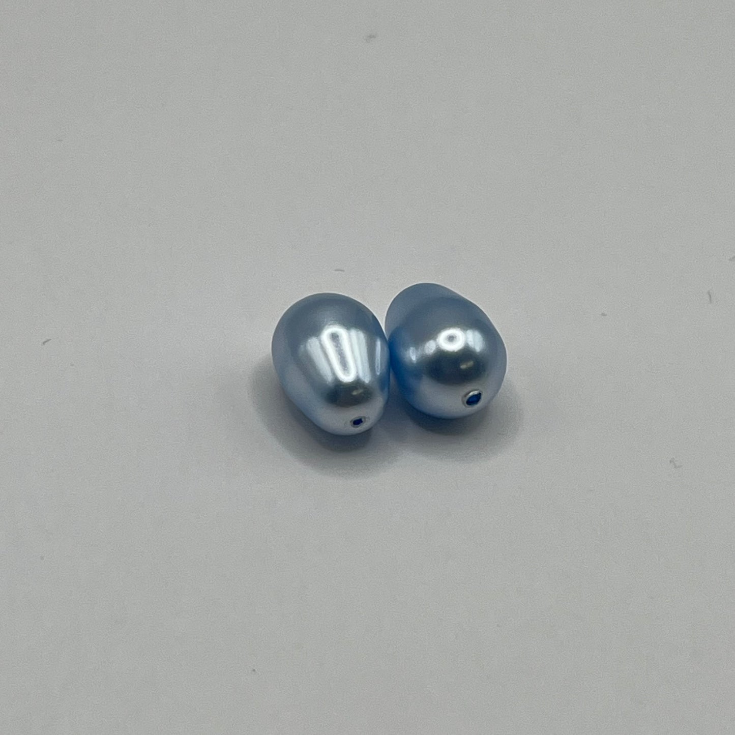 Swarovski 11x8MM Pear Pearls A5821 - Light Blue (2pcs)