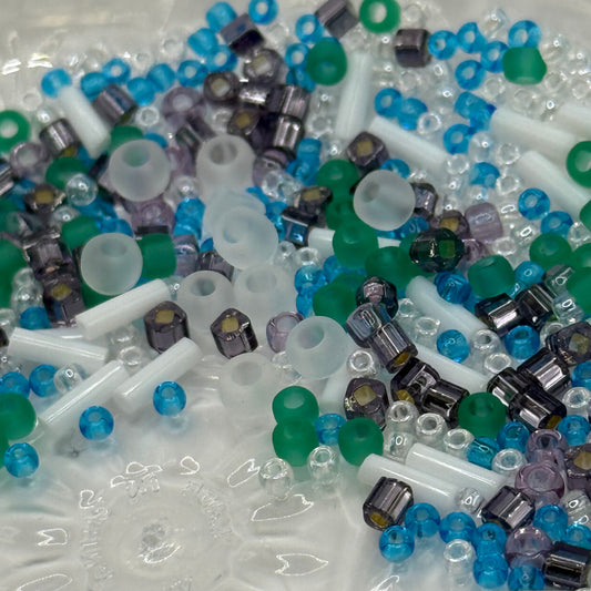 TOHO - Varied Fuji - White/Green/Blue/Purple Mix