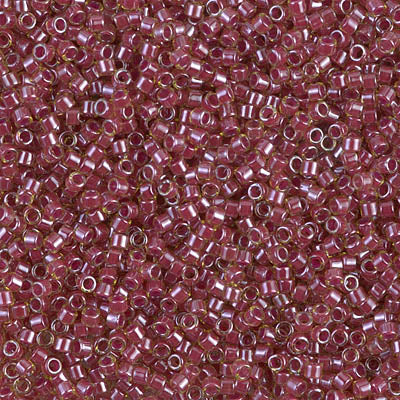 DB0283 - Lined Amber / Cranberry -  11/0