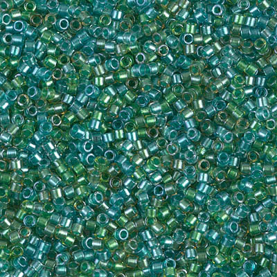 DB0984 - Lined Aqua/Teal Mix - 11/0