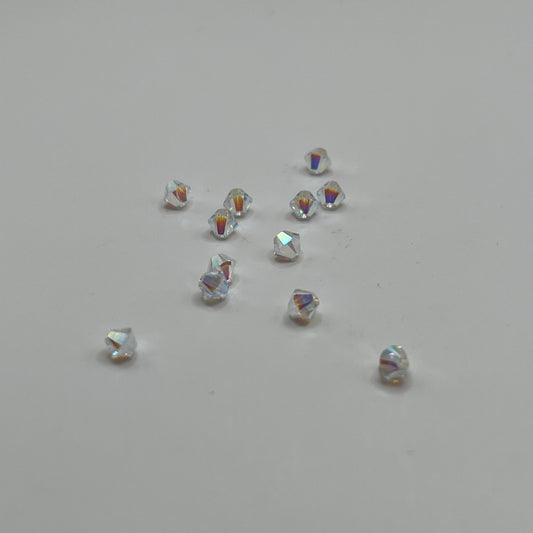 Swarovski 4MM Bicones - Crystal AB2X (12pcs)