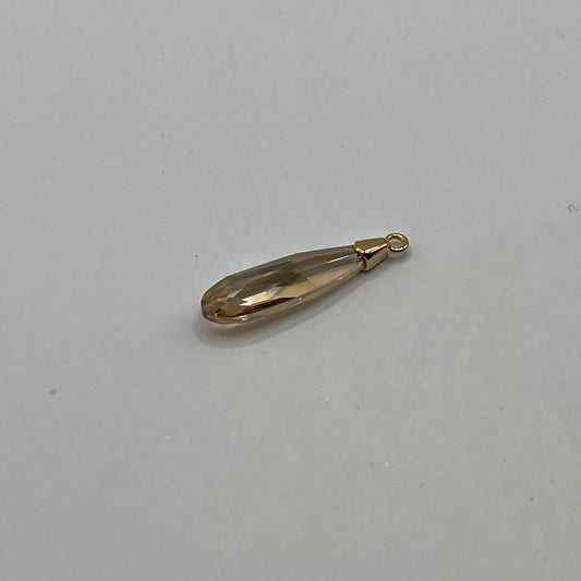 Swarovski 23MM Raindrop A6533 - Golden Shadow / Gold Plated