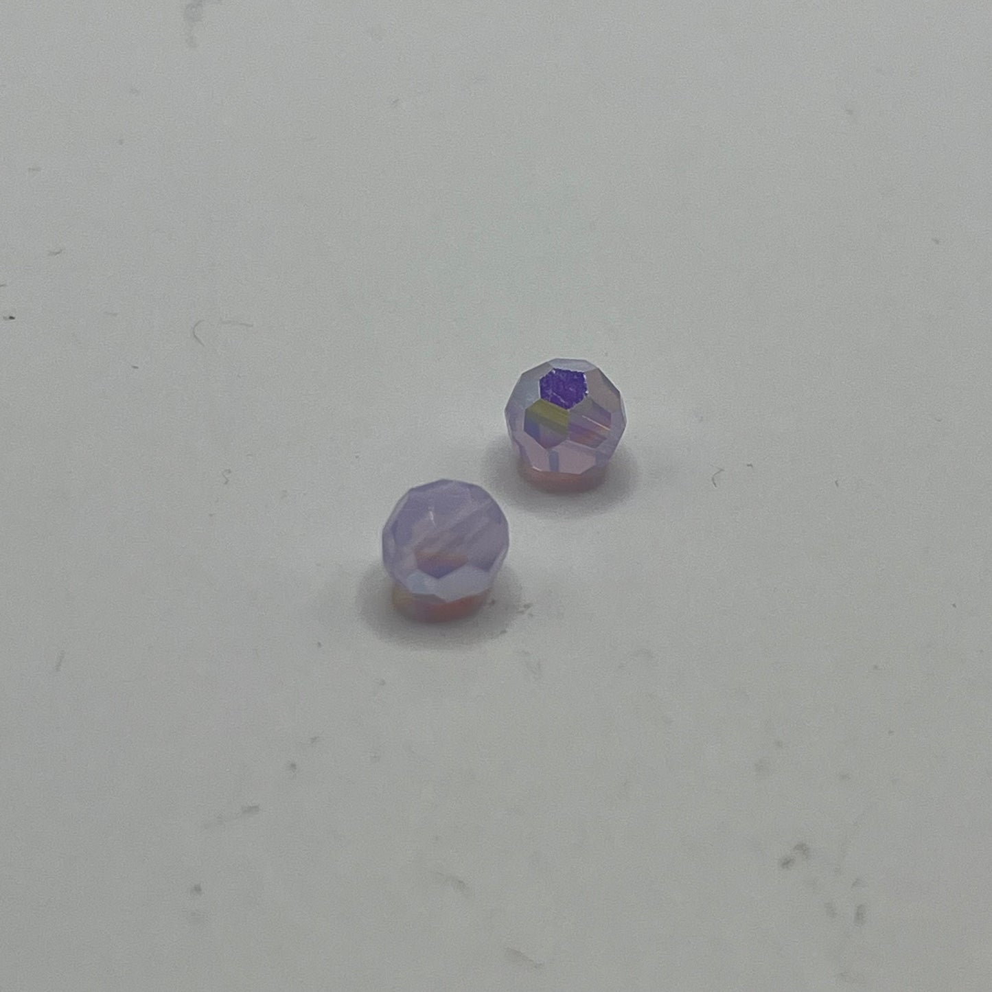 Swarovski 6MM Round Faceted A5000 - Violet Opal AB (12pcs)