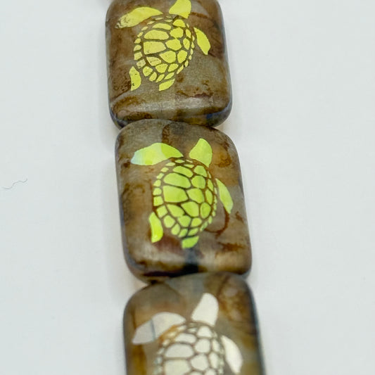 CZ - Turtle Beads (6pcs)