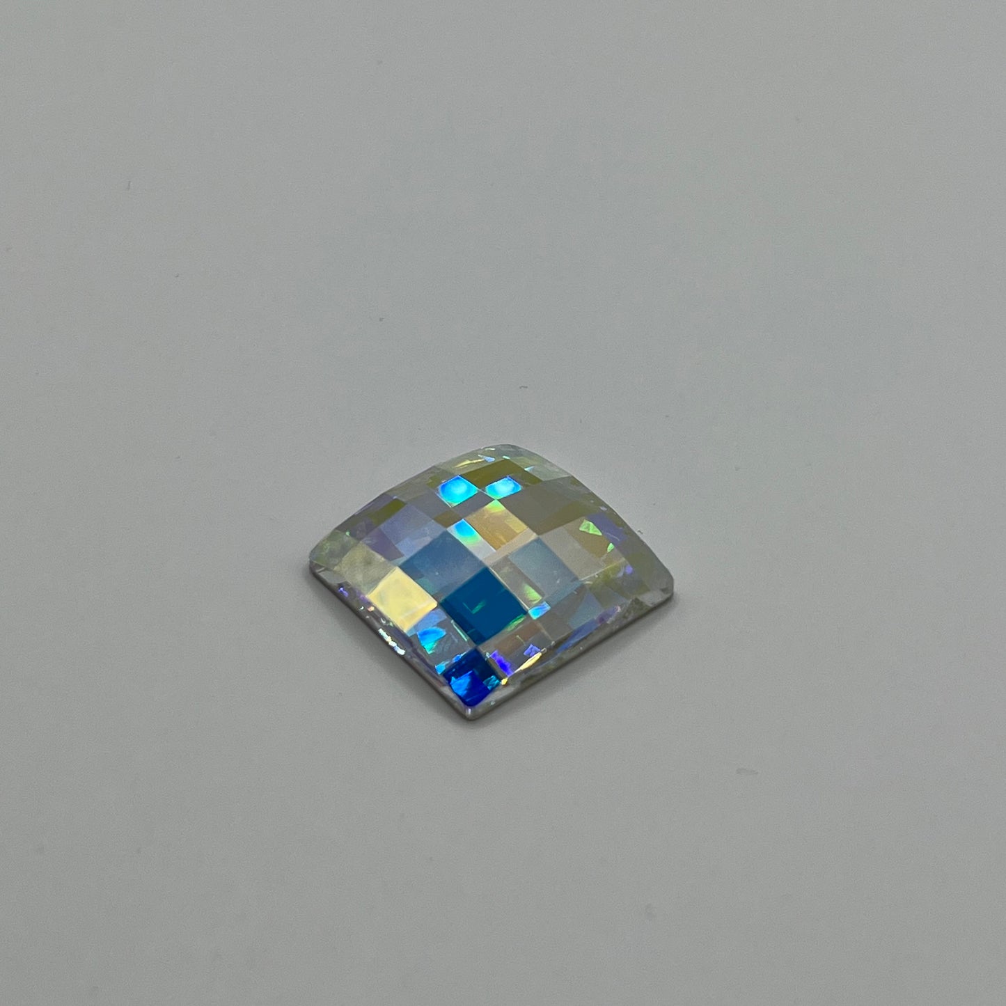 Swarovski 20MM Chessboard  A2493 Square Foiled Crystal AB