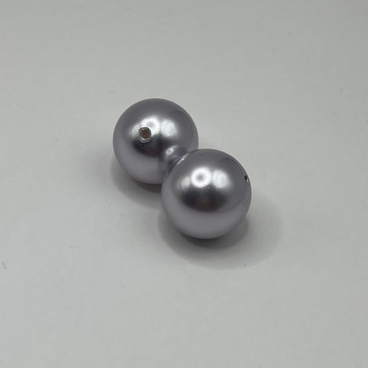 Swarovski 14MM Large Hole Pearls - Lavender (2pcs)