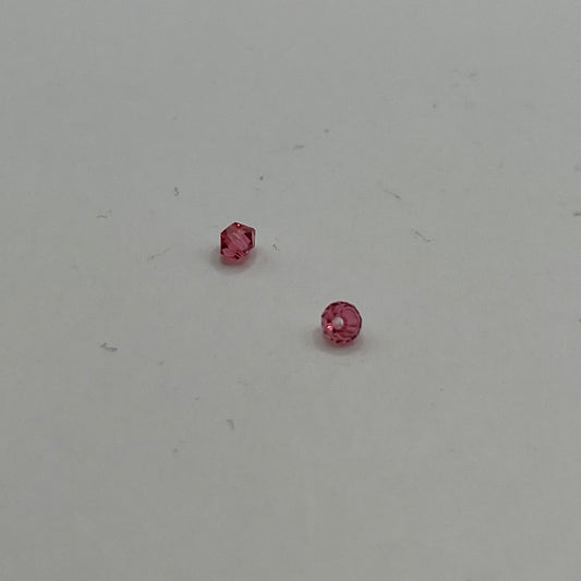 Swarovski 3MM Bicones - Indian Pink (24pcs)