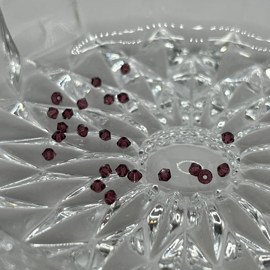 Swarovski 2.5MM Bicones - Amethyst (24pcs)