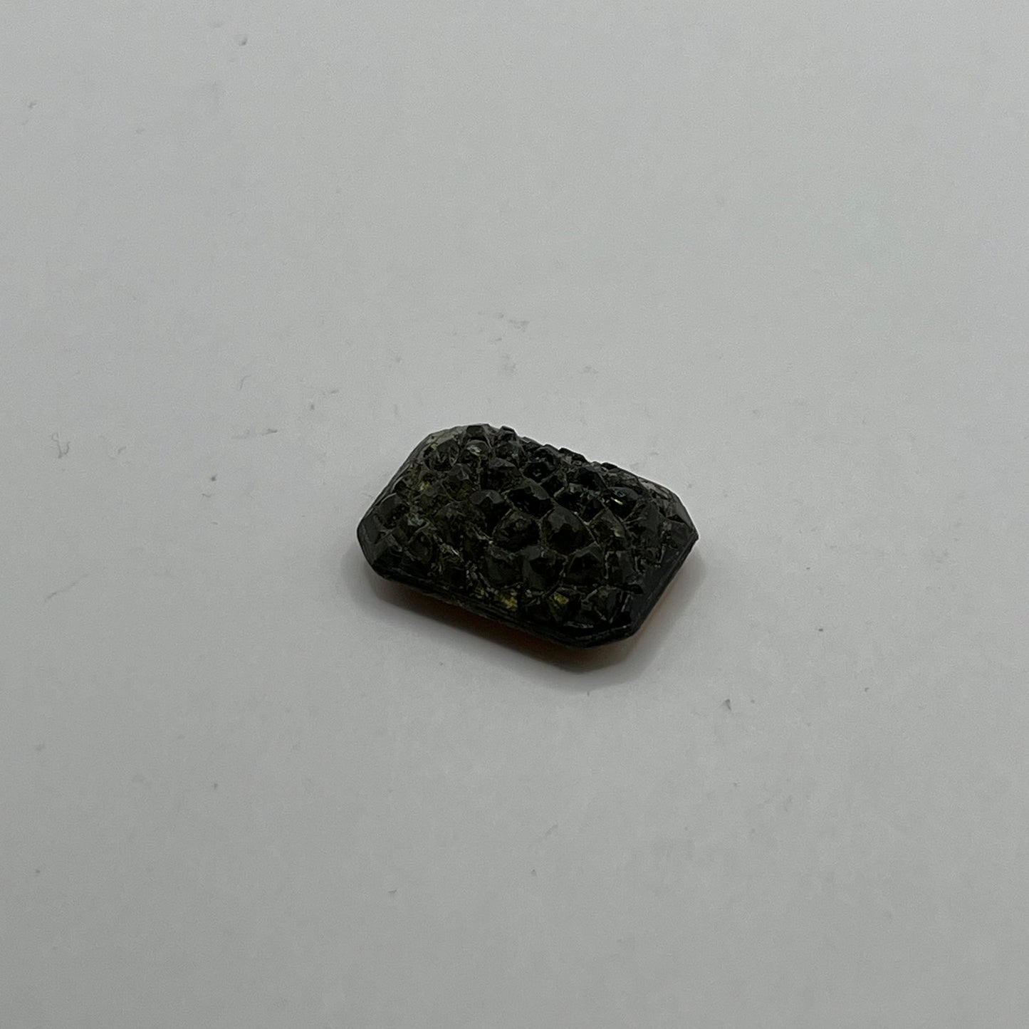 Swarovski 18x13MM Vintage Druzy Finish Octagon - Jet