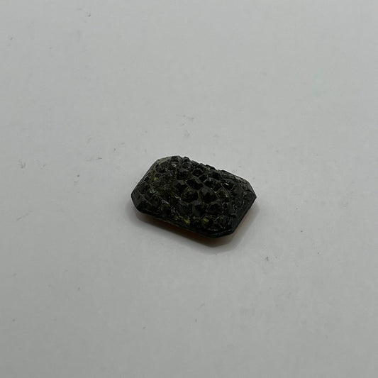 Swarovski 18x13MM Vintage Druzy Finish Octagon - Jet