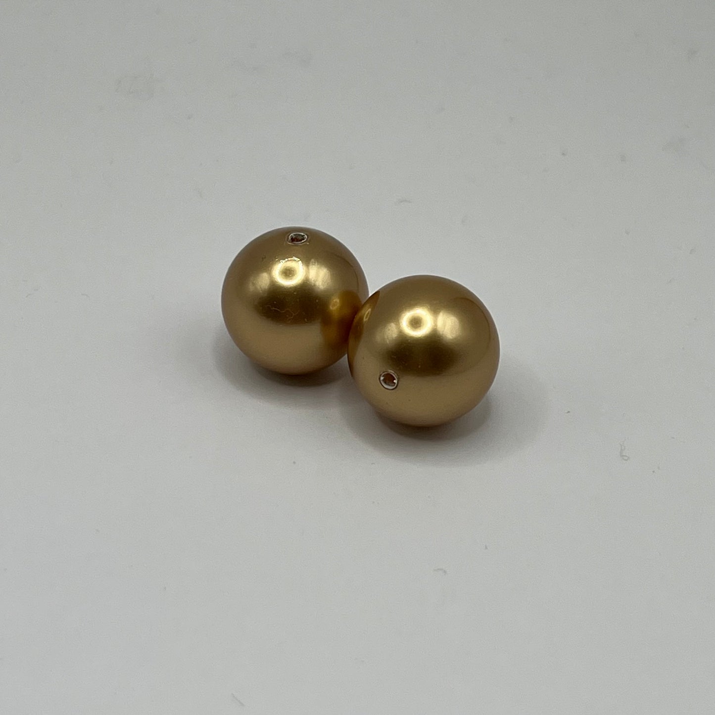 Swarovski 14MM Pearls - Bright Gold (2pcs)
