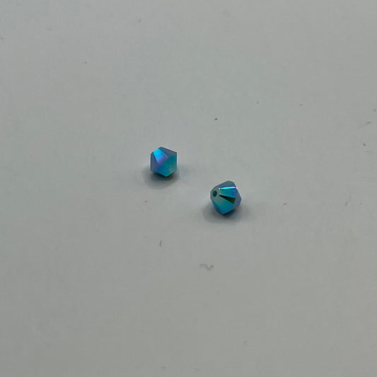 Swarovski 4MM Bicones - Turquoise AB2X (12pcs)
