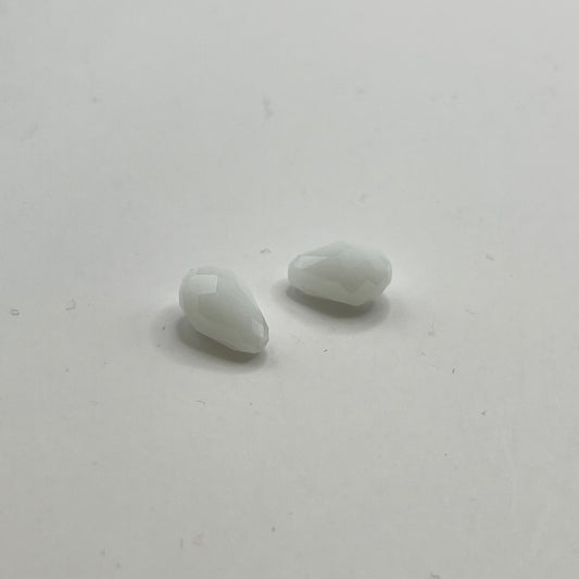 Swarovski 10.5x7MM Teardrop - White Alabaster (4pcs)