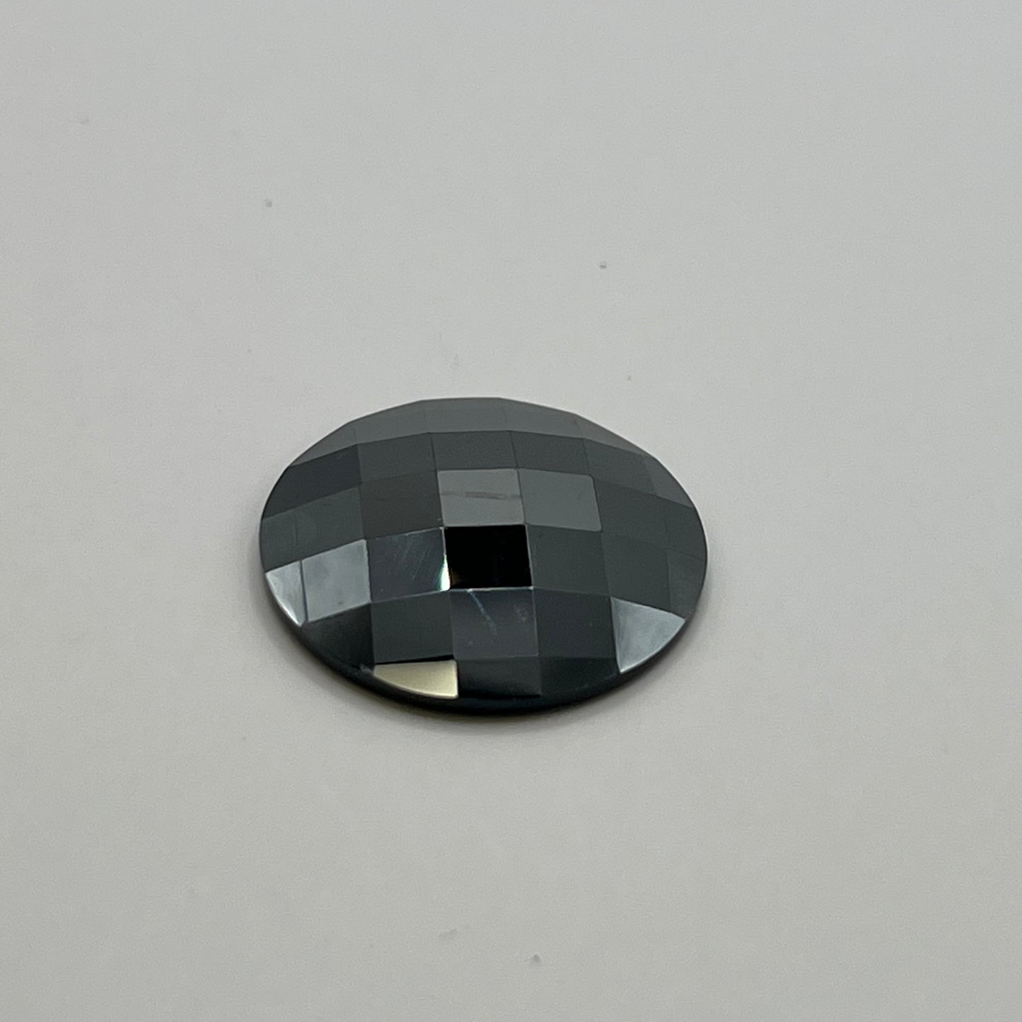 Swarovski 20MM Chessboard A2035 Circle - Jet Hematite