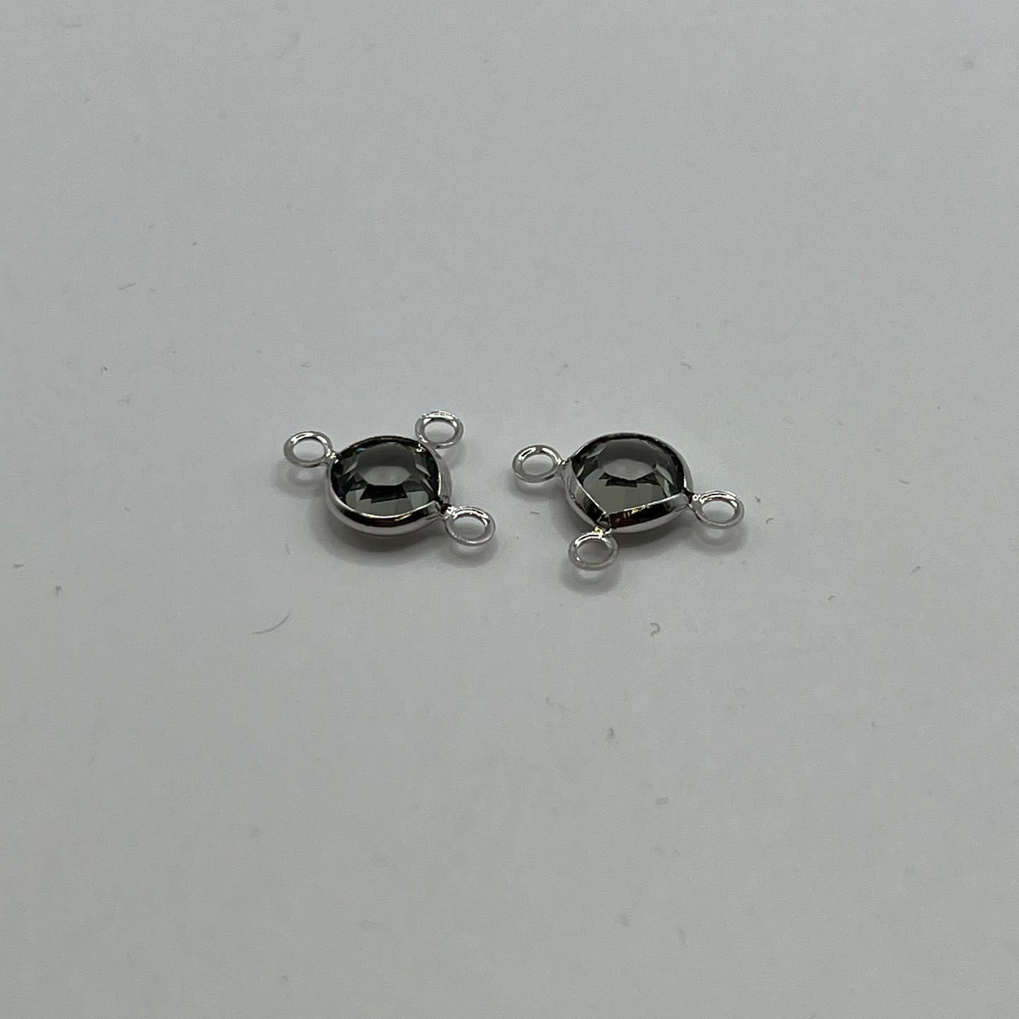 Swarovski Daisy Triple Loop Connector SS29 - Black Diamond (2pcs)