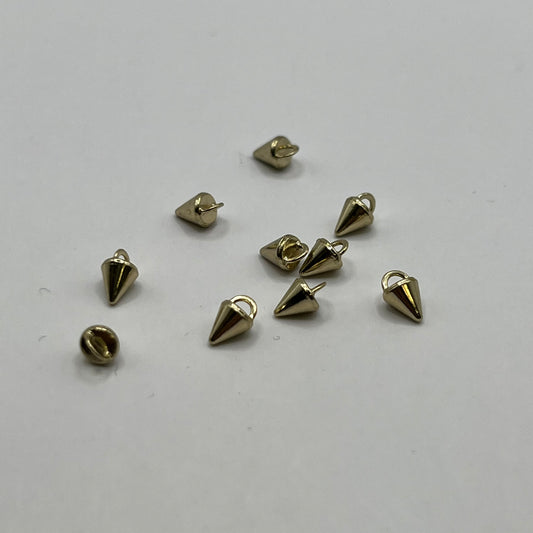 Swarovski Crystalett Micro Spike Buttons - Gold (10pcs)
