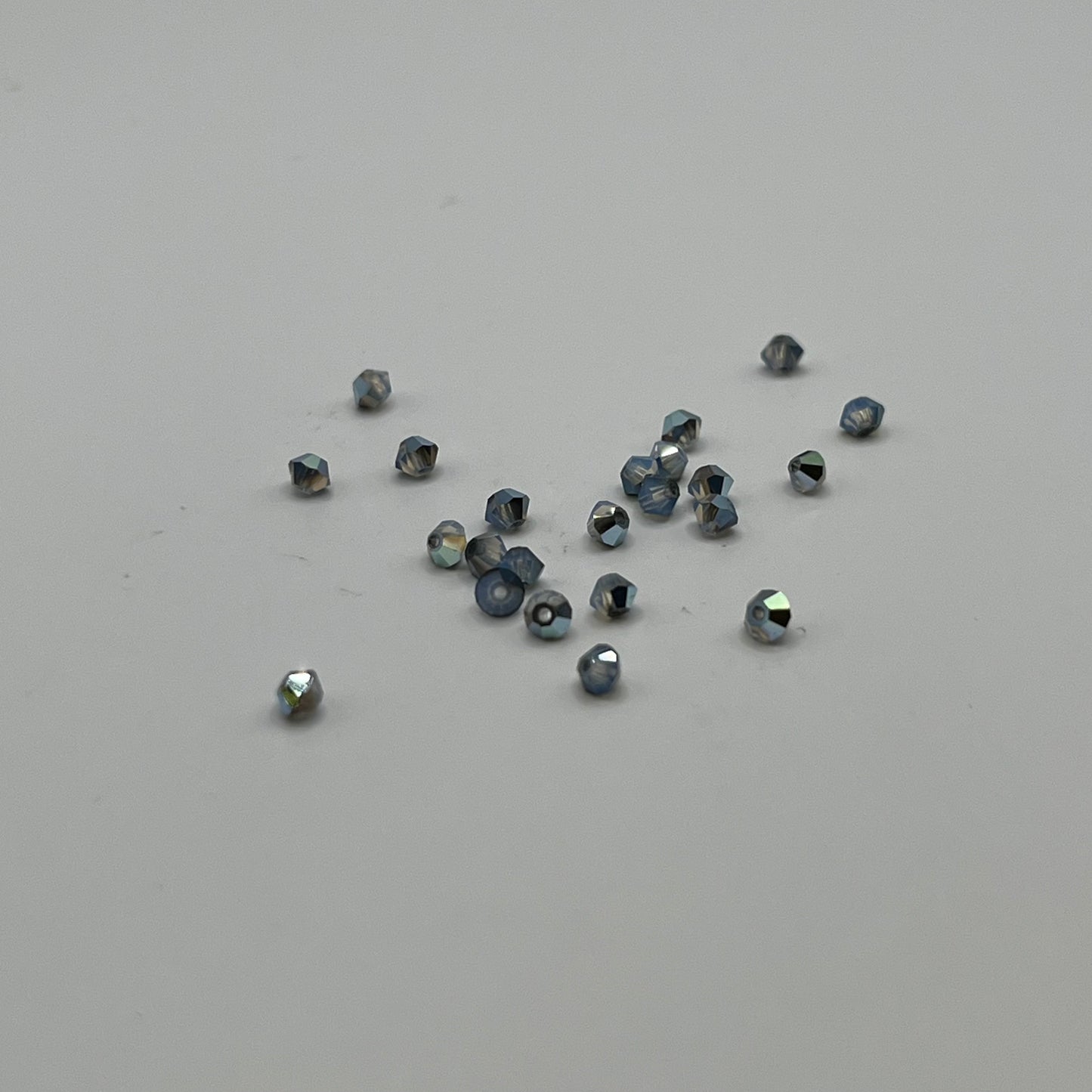 Swarovski 3MM Bicones - White Opal Star Shine (24pcs)