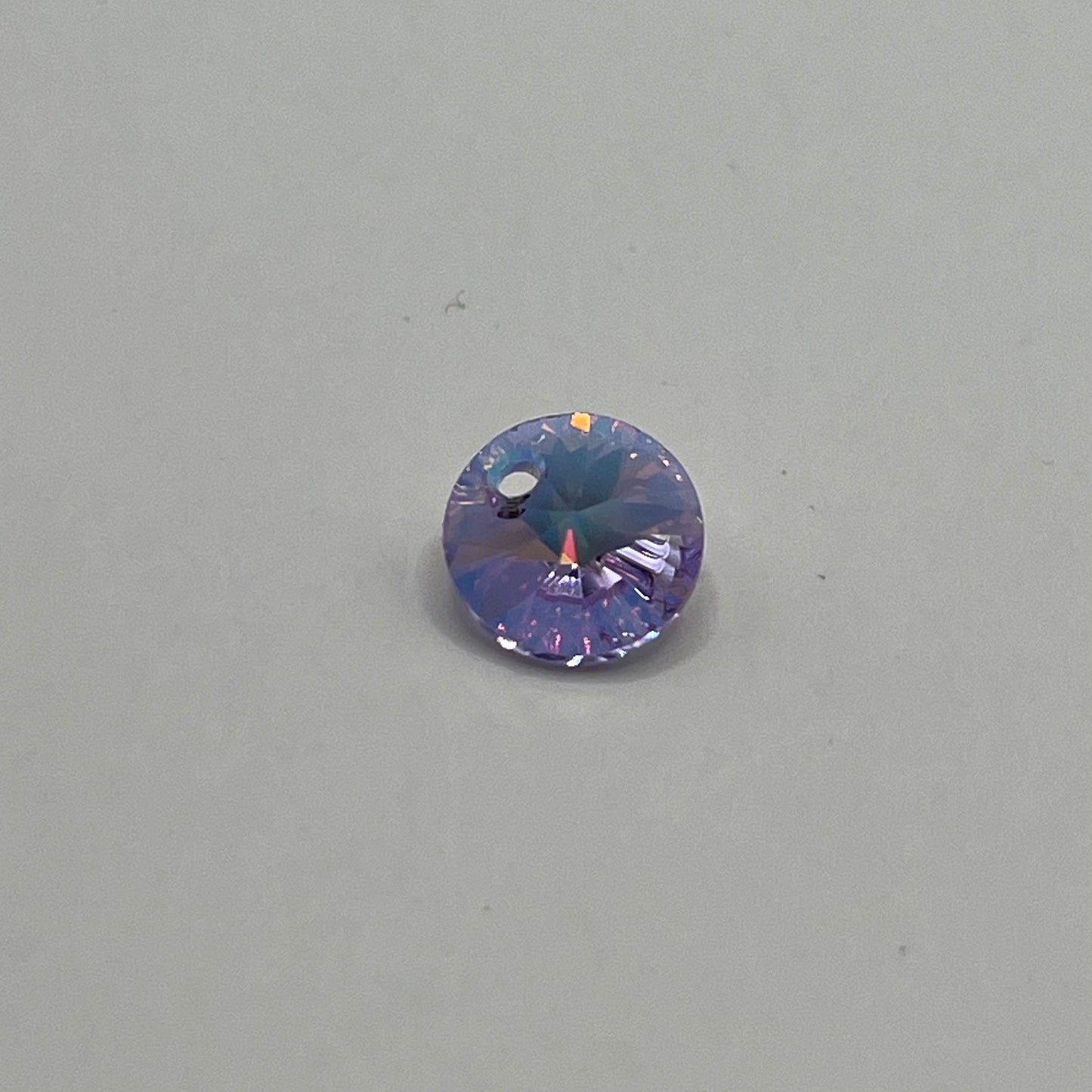Swarovski 8MM Disc Pendant A6428 - Violet Transmission