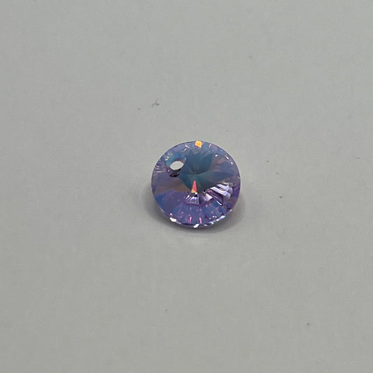 Swarovski 8MM Disc Pendant A6428 - Violet Transmission
