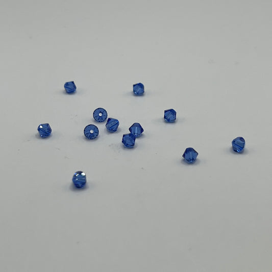 Swarovski 4MM Bicones - Sapphire (12pcs)