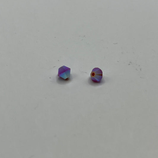 Swarovski 4MM Bicones - Dark Red Coral AB2X (12pcs)