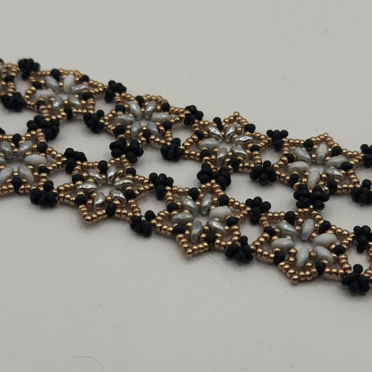 Black and Gold Star Bracelet