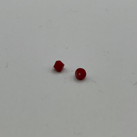Swarovski 4MM Bicones - Dark Red Coral (12pcs)