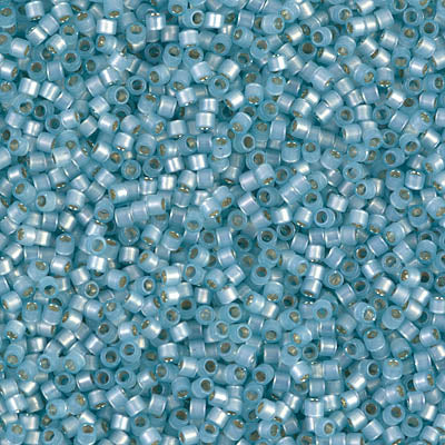DB0628 - Silver-Lined Light Aqua Alabaster Dyed - 11/0