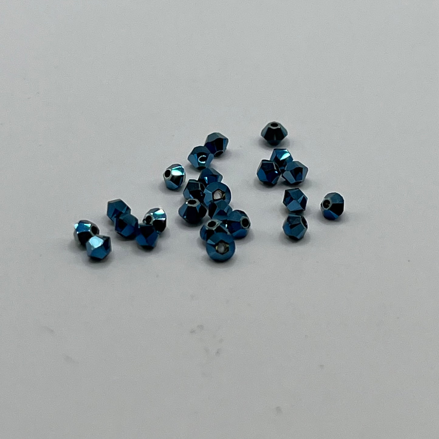 Swarovski 3MM Bicones - Metallic Blue 2X (24pcs)
