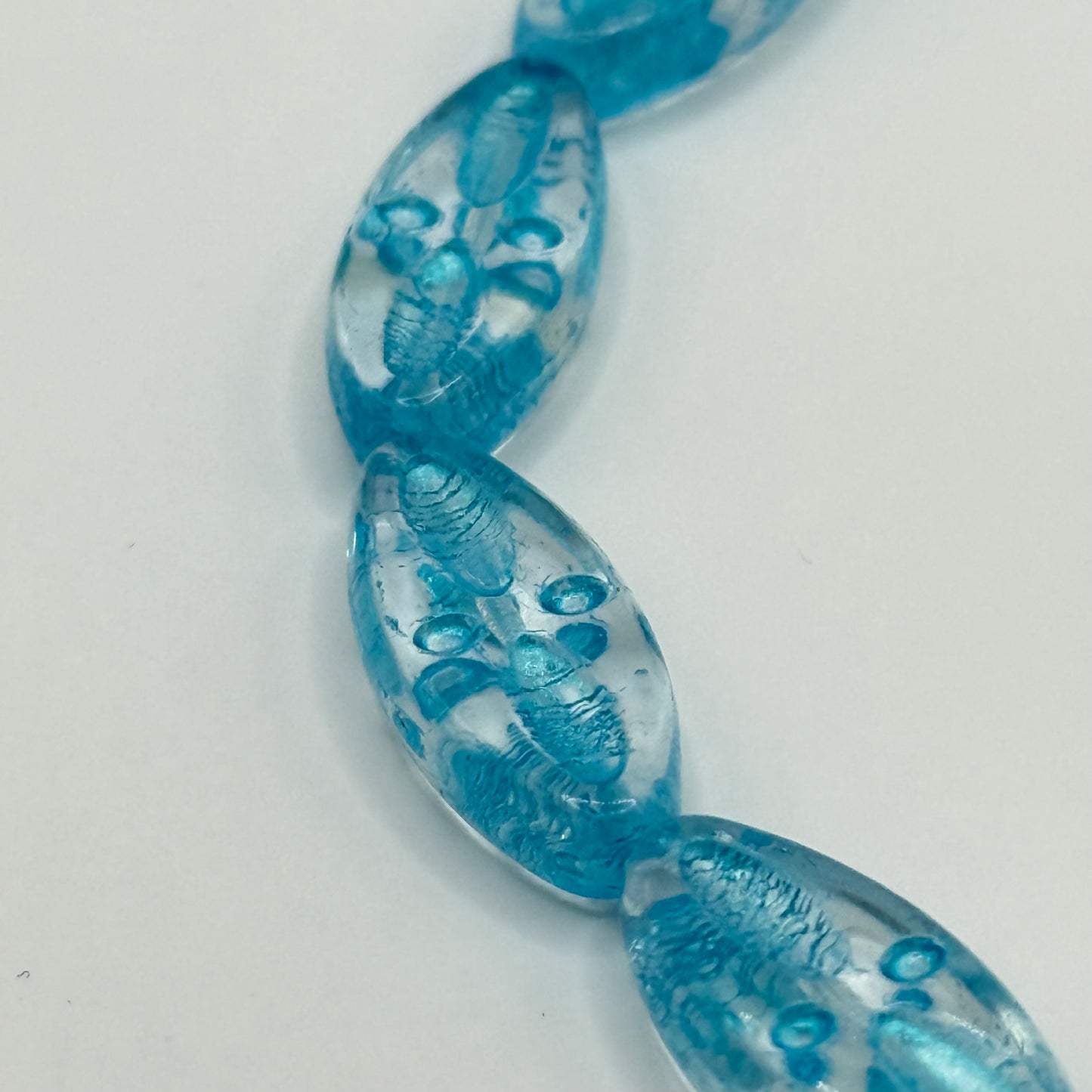 Czech Glass - Blue Accent Beads (8pcs)