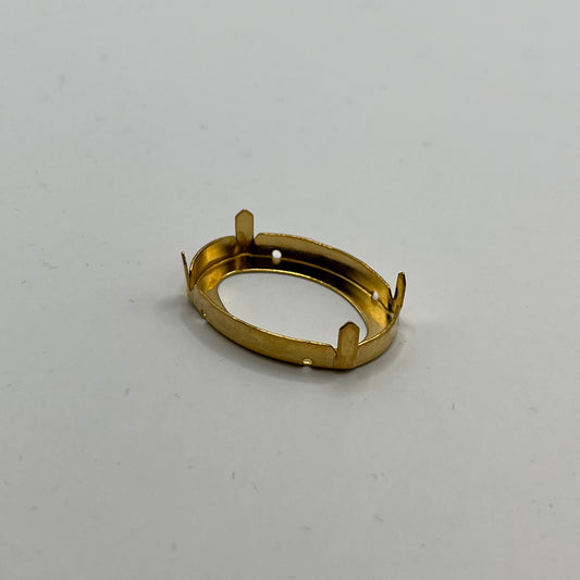 Swarovski 30x22MM Oval Setting A4127 - Gold Plated
