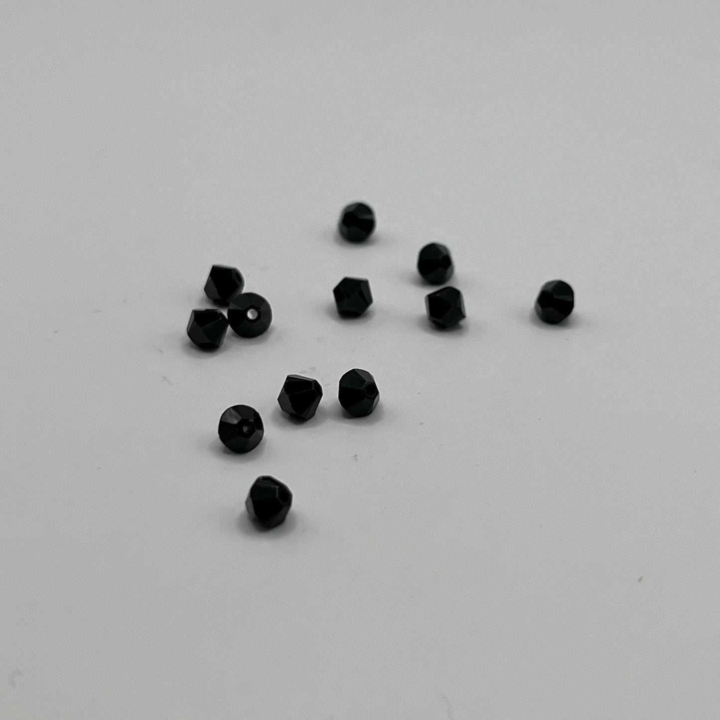 Swarovski 4MM Bicones - Jet (12pcs)