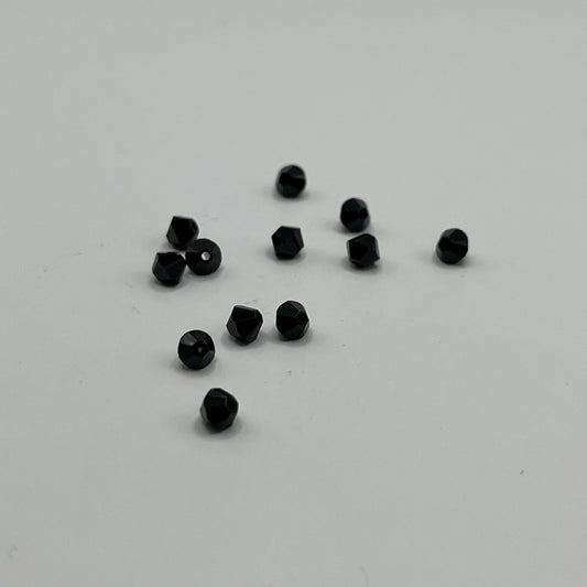 Swarovski 4MM Bicones - Jet (12pcs)