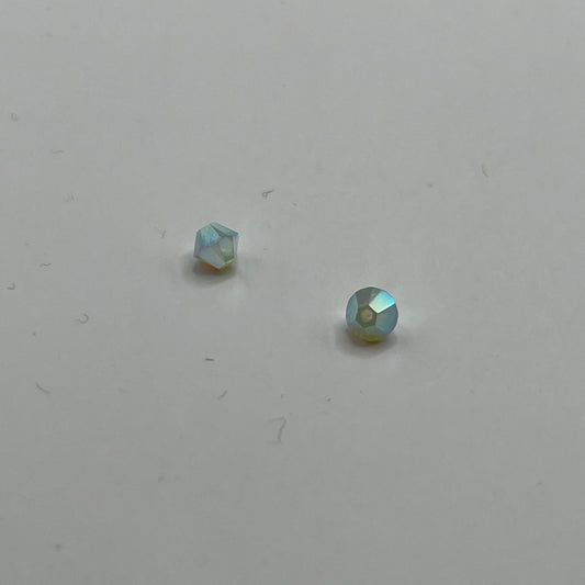 Swarovski 4MM Bicones - Chrysolite Opal AB2X (12pcs)